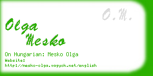 olga mesko business card